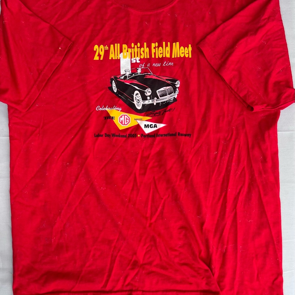 Jerzees 2005 Red British Field Meet Graphic Tee